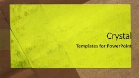  Presentation with corrugated cardboard - PPT layouts with brown corrugated cardboard texture useful background and a yellow colored foreground