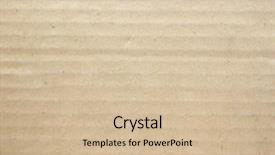  Presentation with corrugated cardboard - Theme enhanced with brown corrugated cardboard texture useful background and a soft green colored foreground