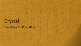  Presentation with corrugated cardboard - Colorful presentation design enhanced with brown corrugated cardboard texture useful backdrop and a gold colored foreground