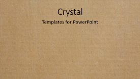  Presentation with corrugated cardboard - Slide deck consisting of brown corrugated cardboard useful background and a coral colored foreground