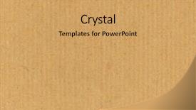  Presentation with corrugated cardboard - Audience pleasing presentation theme consisting of brown corrugated cardboard useful backdrop and a yellow colored foreground