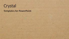  Presentation with corrugated cardboard - Amazing PPT layouts having brown corrugated cardboard useful backdrop and a coral colored foreground