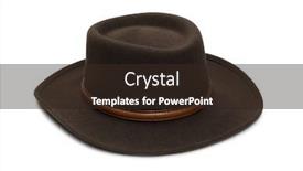  Presentation with cowboy hat - Colorful theme enhanced with brown-cowboy-hat-isolated backdrop and a wine colored foreground