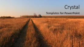  Presentation with scene - Audience pleasing presentation consisting of brown curves - beautiful fall scene on curved backdrop and a light blue colored foreground