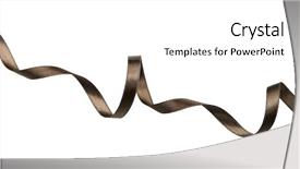  Presentation with frames isolated on white brown - Colorful presentation design enhanced with brown curves - color ribbon isolated on white backdrop and a white colored foreground