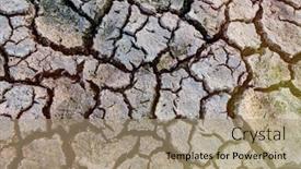 Presentation with soil texture - Presentation with brown-dry-soil-or-cracked background and a coral colored foreground