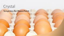  Presentation with box - Amazing presentation theme having brown-eggs-in-box backdrop and a white colored foreground