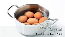  Presentation with brown - Beautiful presentation theme featuring brown eggs backdrop and a light gray colored foreground