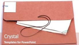  Presentation with important - Colorful PPT layouts enhanced with brown folder for important confidential backdrop and a coral colored foreground