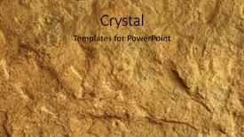  Presentation with rock - Cool new presentation design with brown grudge - reddish rock texture backdrop and a gold colored foreground