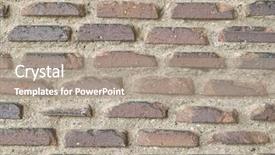  Presentation with marble tile texture stone wall - Colorful presentation theme enhanced with brown grudge - stone brick texture backdrop and a  colored foreground