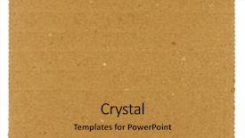  Presentation with corrugated cardboard - Presentation design consisting of brown grunge corrugated cardboard texture background and a gold colored foreground