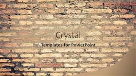  Presentation with sandstone - Amazing slides having brown grungy wall - sandstone surface background backdrop and a coral colored foreground