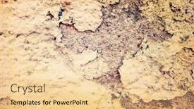  Presentation with brown - Beautiful PPT theme featuring brown-grungy-wall-textures backdrop and a lemonade colored foreground