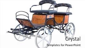  Presentation with white horse - PPT theme with typewriter with blank paper isolated on a white background background and a light gray colored foreground