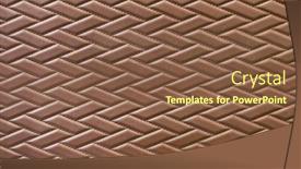  Presentation with brown leather - PPT layouts having brown-leather-background-and-texture background and a tawny brown colored foreground