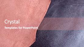  Presentation with brown leather - Colorful presentation enhanced with brown leather front and wrong side texture background backdrop and a coral colored foreground