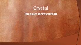  Presentation with brown leather - Slide set featuring brown-leather-texture-with-uneven background and a coral colored foreground