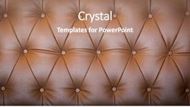  Presentation with brown leather - Audience pleasing presentation theme consisting of brown leather texture backdrop and a coral colored foreground