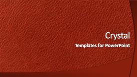  Presentation with brown leather - Amazing PPT theme having cow hide - brown leather texture backdrop and a tawny brown colored foreground