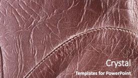  Presentation with brown leather - Audience pleasing presentation theme consisting of brown leather backdrop and a violet colored foreground