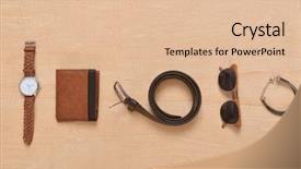  Presentation with shoes - Beautiful PPT layouts featuring brown man shoes with sunglasses backdrop and a lemonade colored foreground