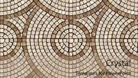  Presentation with mosaic - PPT layouts enhanced with brown marble-stone mosaic texture background and a coral colored foreground