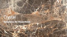 Presentation with art marble patterned texture - Presentation theme having brown marble texture background high background and a coral colored foreground
