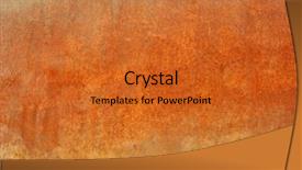  Presentation with metal corrosion - PPT theme consisting of brown old rusted corroded metal background and a red colored foreground