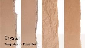  Presentation with cardboard or brown board paper - Colorful theme enhanced with brown paper and cardboard borders backdrop and a coral colored foreground