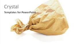  Presentation with brown paper bag - Slide set enhanced with brown-paper-bag-lying background and a white colored foreground