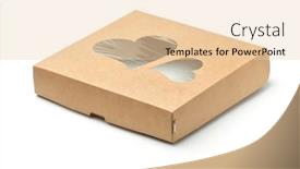  Presentation with box - Slide deck featuring brown-paper-box-with-transparent background and a lemonade colored foreground