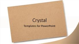  Presentation with brown - Audience pleasing presentation theme consisting of brown paper card board isolated backdrop and a coral colored foreground