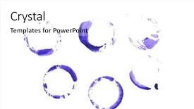  Presentation with ink - Cool new theme with brown paper spilled ink - grungy stains on white backdrop and a white colored foreground