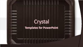  Presentation with food packaging - Cool new PPT theme with shiny blue glitter background backdrop and a cyan colored foreground