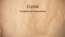  Presentation with brown paper sack - Beautiful presentation design featuring brown recycled paper detail ecological backdrop and a lemonade colored foreground