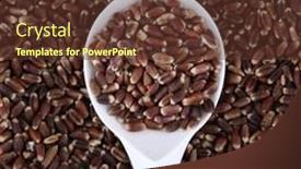  Presentation with brown rice - Slide deck featuring brown-rice-close-up-texture background and a tawny brown colored foreground