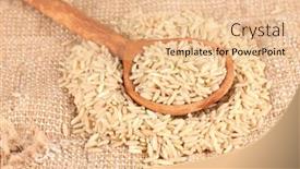  Presentation with brown rice - 