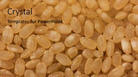  Presentation with rice bran - Cool new slide deck with brown rice or half milled backdrop and a gold colored foreground