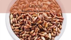  Presentation with rice husk - Audience pleasing slide deck consisting of brown-rice-whole-grain-rice backdrop and a coral colored foreground