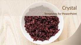  Presentation with rice bran - Cool new slide set with brown rice backdrop and a lemonade colored foreground