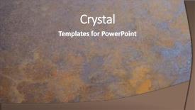  Presentation with steel - PPT theme with brown rusted steel texture useful background and a gray colored foreground