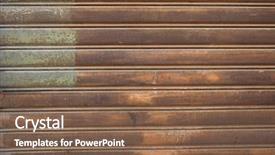  Presentation with steel - Colorful PPT theme enhanced with brown rusted steel texture useful backdrop and a violet colored foreground