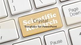  Presentation with scientific research - PPT theme featuring brown-scientific-research-key and a lemonade colored foreground