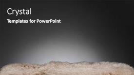  Presentation with gray - Audience pleasing PPT theme consisting of brown-sheepskin-texture-on-gray backdrop and a dark gray colored foreground