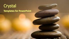  Presentation with water drops - Colorful PPT layouts enhanced with brown stones with water drops backdrop and a tawny brown colored foreground