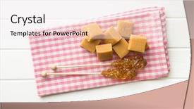  Presentation with crystals - Cool new presentation design with brown sugar crystals on stick backdrop and a  colored foreground