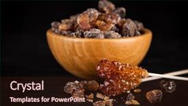  Presentation with sugar cane - Audience pleasing presentation consisting of brown sugar in a bowl backdrop and a  colored foreground