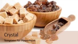  Presentation with ingredients brown sugar coffee beans - Cool new presentation theme with brown sugar in a bowl backdrop and a  colored foreground