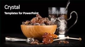  Presentation with sugar - Audience pleasing theme consisting of brown sugar in a bowl backdrop and a  colored foreground